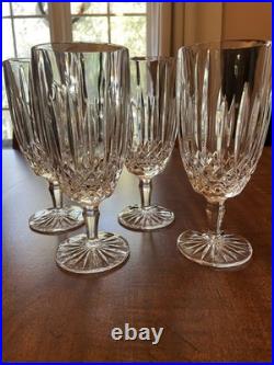 Excellent Condition Mikasa Old Dublin Iced Tea Crystal Glasses Set Of 4