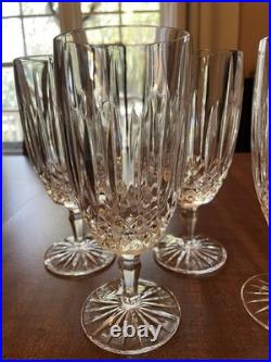 Excellent Condition Mikasa Old Dublin Iced Tea Crystal Glasses Set Of 4