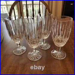 Excellent Condition Mikasa Old Dublin Iced Tea Crystal Glasses Set Of 4