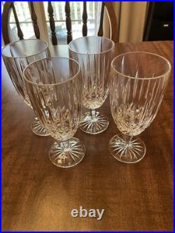 Excellent Condition Mikasa Old Dublin Iced Tea Crystal Glasses Set Of 4
