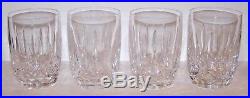Exquisite Set Of 4 Waterford Crystal Kildare 4 1/2 12oz Barrel Shape Tumblers
