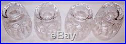 Exquisite Set Of 4 Waterford Crystal Kildare 4 1/2 12oz Barrel Shape Tumblers