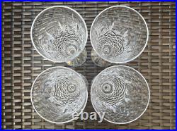 Exquisite Set of 4 WATERFORD CRYSTAL Kenmare (Cut) Fluted Champagne Glasses MINT