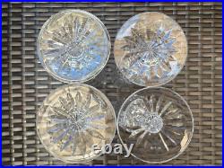 Exquisite Set of 4 WATERFORD CRYSTAL Kenmare (Cut) Fluted Champagne Glasses MINT