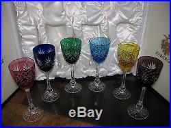 FABERGE Odessa Hock Wine Glasses Set of 6 Hand Signed by Tabitha Faberge