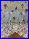 FOSTORIA Navarre Blue Etched Crystal Claret Wine Glass Set 4 Glasses 4 1/2oz