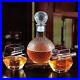 FURSARCAR Decanter and 2 Old Fashioned Whisky Glasses Gift Set Glassware