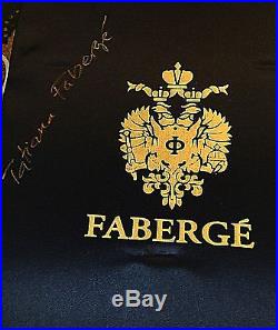 Faberge Crystal Champagne Glassware Tatiana Faberge Signed Set