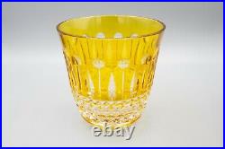 Faberge Crystal Xenia Double Old Fashioned Tumblers Set of 4 FREE USA SHIPPING