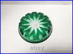 Faberge Crystal Xenia Green Tumbler & Coaster