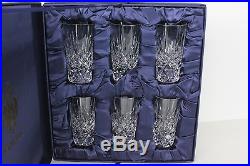 Faberge D'Arcy Crystal Vodka Shot Glasses Set of 6 with Box