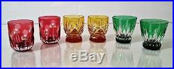 Faberge Na Zdorovye Multi-color Vodka Shot Glasses, Set Of 6, Signed