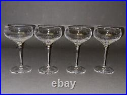 Fabulous Vintage Set of Four Wedgwood Vera Wang- Sequin Champagne Saucer