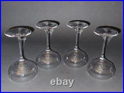 Fabulous Vintage Set of Four Wedgwood Vera Wang- Sequin Champagne Saucer