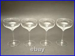 Fabulous Vintage Set of Four Wedgwood Vera Wang- Sequin Champagne Saucer