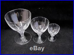 Faceted Crystal Cordial Glasses Set of 16
