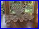 Fostoria American Clear Crystal Punch Bowl Set, 18 in With Stand & 18 Punch Cups