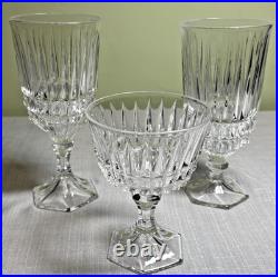 Fostoria Heritage Clear 2887 Crystal Goblets-24-Pc Estate Set-Pristine Condition