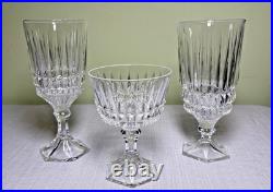 Fostoria Heritage Clear 2887 Crystal Goblets-24-Pc Estate Set-Pristine Condition