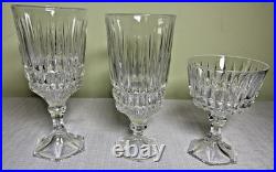 Fostoria Heritage Clear 2887 Crystal Goblets-24-Pc Estate Set-Pristine Condition