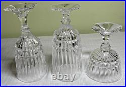 Fostoria Heritage Clear 2887 Crystal Goblets-24-Pc Estate Set-Pristine Condition