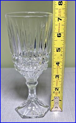 Fostoria Heritage Clear 2887 Crystal Goblets-24-Pc Estate Set-Pristine Condition