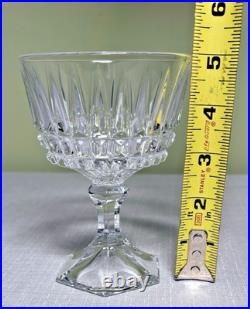 Fostoria Heritage Clear 2887 Crystal Goblets-24-Pc Estate Set-Pristine Condition