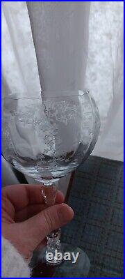 Fostoria/Lenox Clear Etched Stemware Navarre Service For 8, 48 Glasses