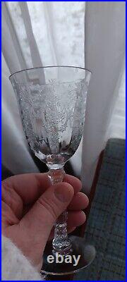 Fostoria/Lenox Clear Etched Stemware Navarre Service For 8, 48 Glasses