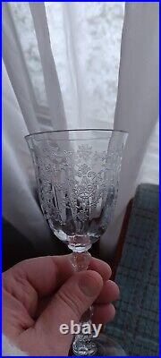 Fostoria/Lenox Clear Etched Stemware Navarre Service For 8, 48 Glasses