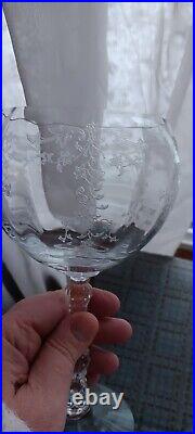 Fostoria/Lenox Clear Etched Stemware Navarre Service For 8, 48 Glasses