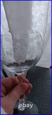 Fostoria/Lenox Clear Etched Stemware Navarre Service For 8, 48 Glasses