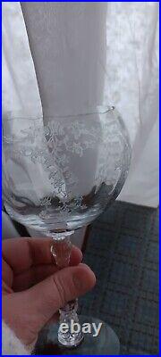 Fostoria/Lenox Clear Etched Stemware Navarre Service For 8, 48 Glasses