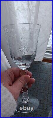 Fostoria/Lenox Clear Etched Stemware Navarre Service For 8, 48 Glasses