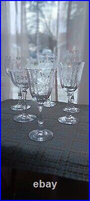 Fostoria/Lenox Clear Etched Stemware Navarre Service For 8, 48 Glasses