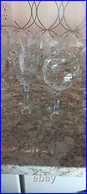 Fostoria/Lenox Clear Etched Stemware Navarre Service For 8, 48 Glasses