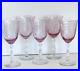 Fostoria Navarre Pink Water Goblets/Glasses Stemware Set Of (5) Etched MINT