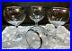 Fostoria Sheffield Magnum Wine Platinum Rim Balloon Shape 6 7/8 Set Of 4