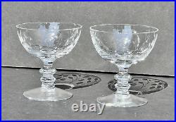 Fostoria Suffolk Crystal Etched Set of 12 Incl Cordial, Champagne, Wine, & Water