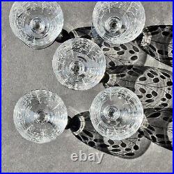 Fostoria Suffolk Crystal Etched Set of 12 Incl Cordial, Champagne, Wine, & Water