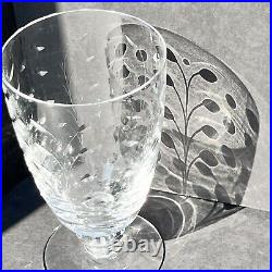 Fostoria Suffolk Crystal Etched Set of 12 Incl Cordial, Champagne, Wine, & Water