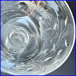 Fostoria Suffolk Crystal Etched Set of 12 Incl Cordial, Champagne, Wine, & Water