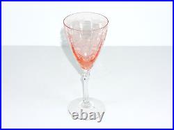 Fostoria Versailles Pink Crystal Stemware Water Goblets Glasses Set Of 3