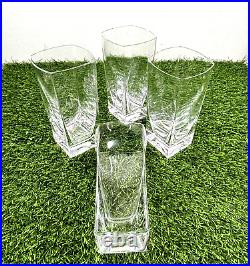 France Crystal Cocktail Glasses Barware Cristal de Sevres Keos Set 4 VNTG