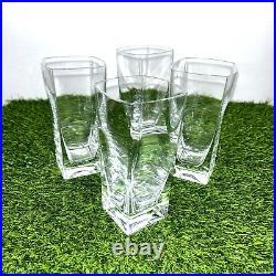 France Crystal Cocktail Glasses Barware Cristal de Sevres Keos Set 4 VNTG