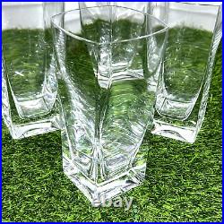 France Crystal Cocktail Glasses Barware Cristal de Sevres Keos Set 4 VNTG