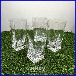 France Crystal Cocktail Glasses Barware Cristal de Sevres Keos Set 4 VNTG