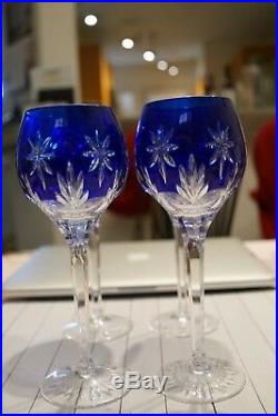 Franklin Crystal Germany 12 Glass Set Stars Of Midnight Horst Belda