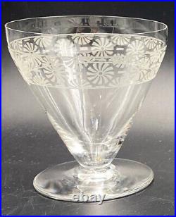 French ART DECO Baccarat Etched Crystal Glassware Set 52 Museum Pieces, ca 1935