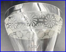 French ART DECO Baccarat Etched Crystal Glassware Set 52 Museum Pieces, ca 1935